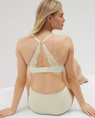 Luxe Wireless Bra with Lace Back