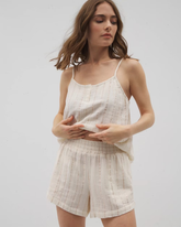 Cotton Gauze Pajama Shorts